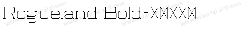 Rogueland Bold字体转换